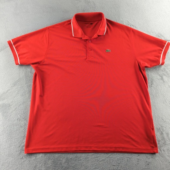 Lacoste Other - Lacoste Sport Polo Shirt Mens 2X Big Red Ultra Dry Performance Golf Tennis Pique
